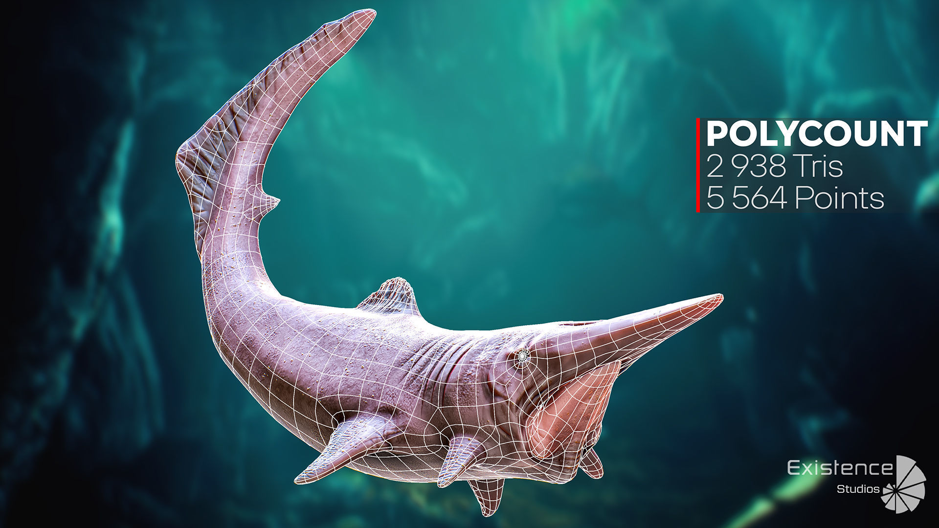 The Shark Goblin - fish - Ocean predator - Fish 3d model 9 Low-poly 3D model_7