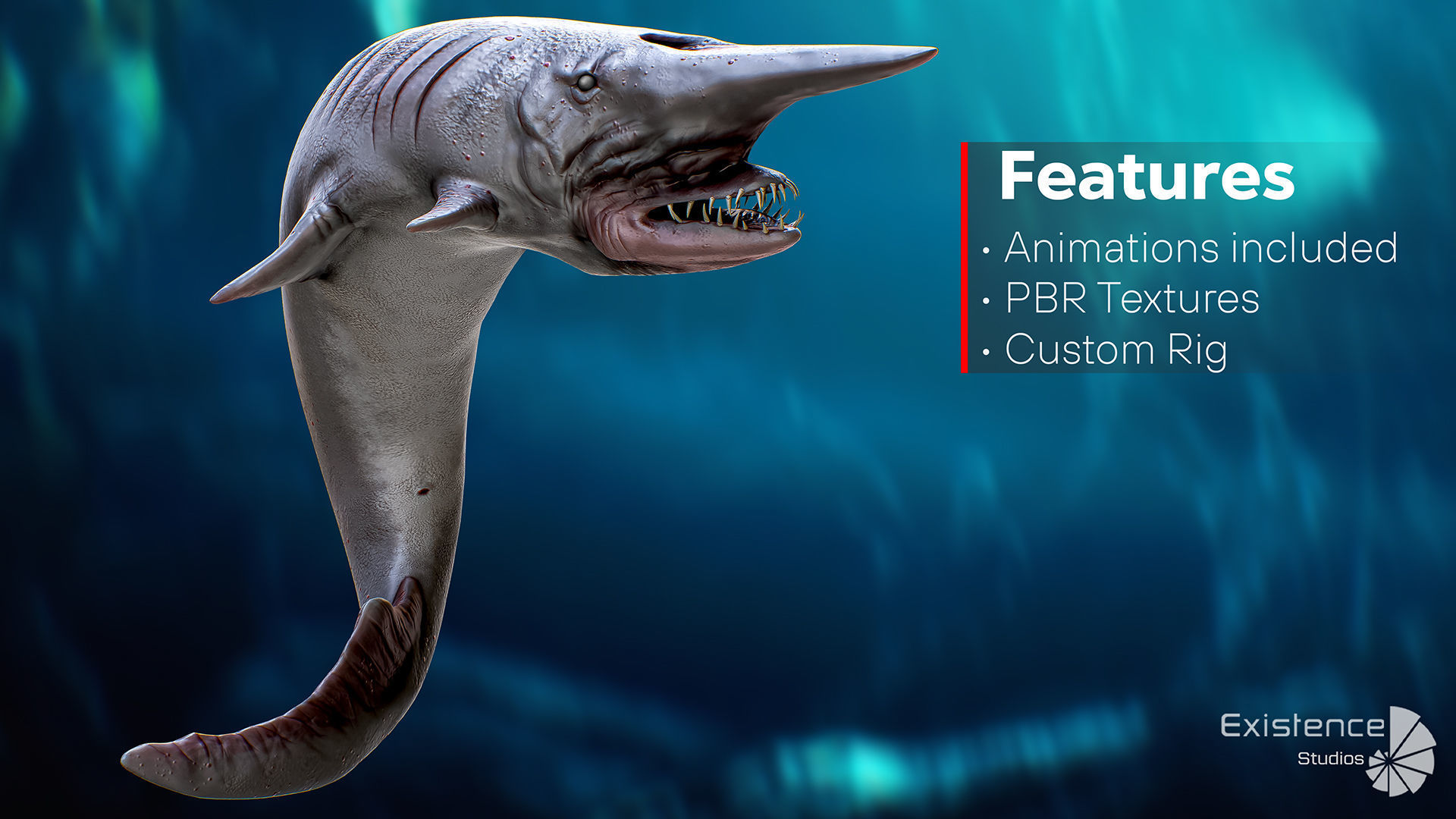 The Shark Goblin - fish - Ocean predator - Fish 3d model 9 Low-poly 3D model_5