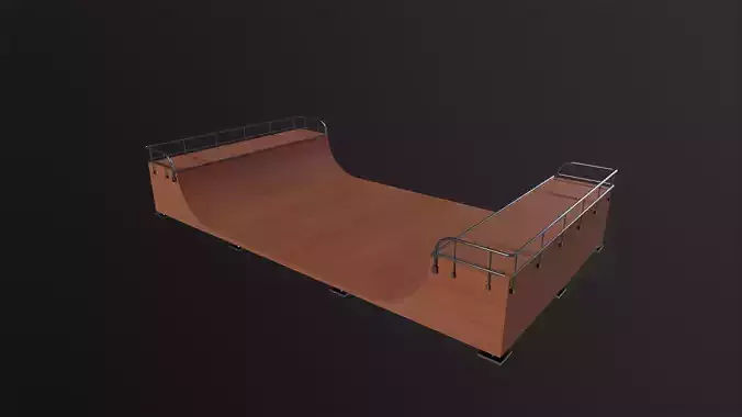 Skate Park 3D Model Low-poly 3D model