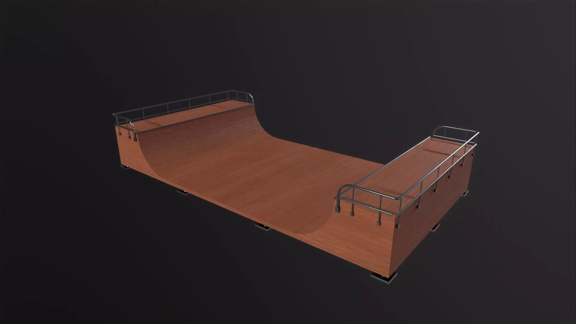 Skate Park 3D Model Low-poly 3D model_0