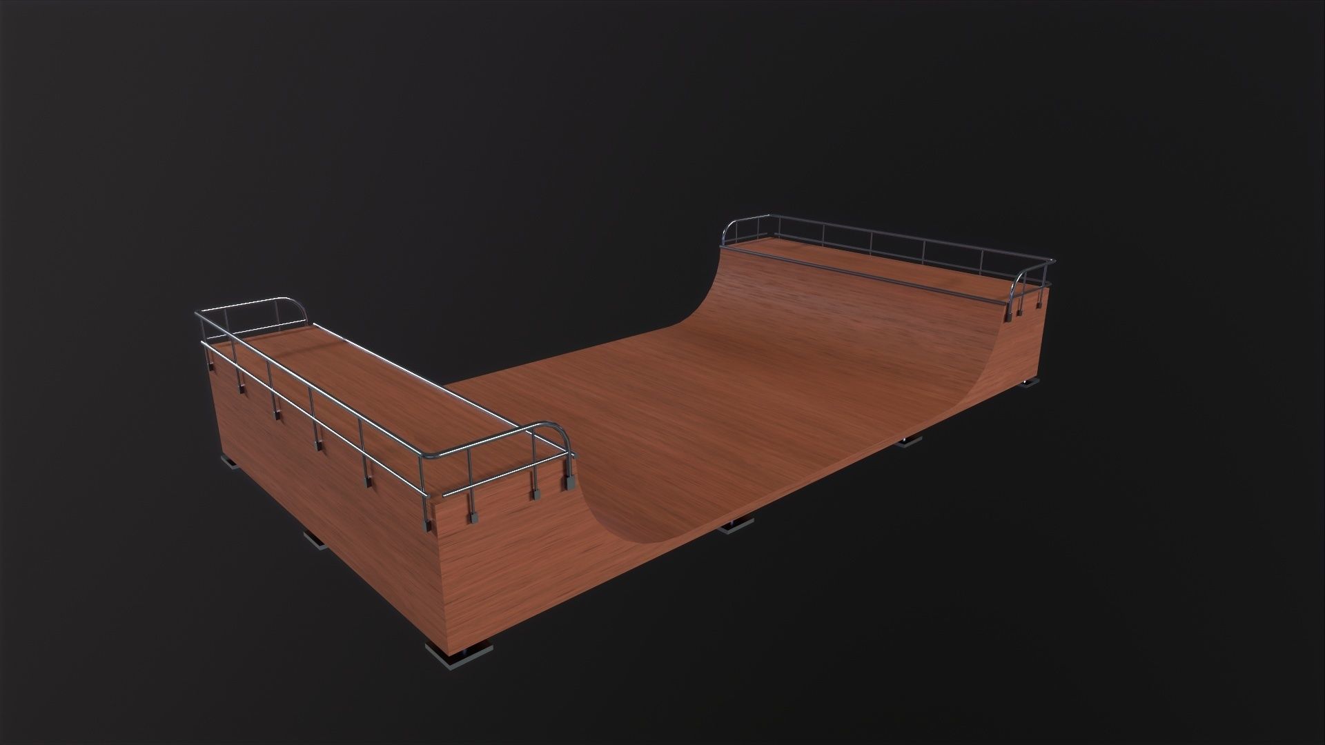 Skate Park 3D Model Low-poly 3D model_2