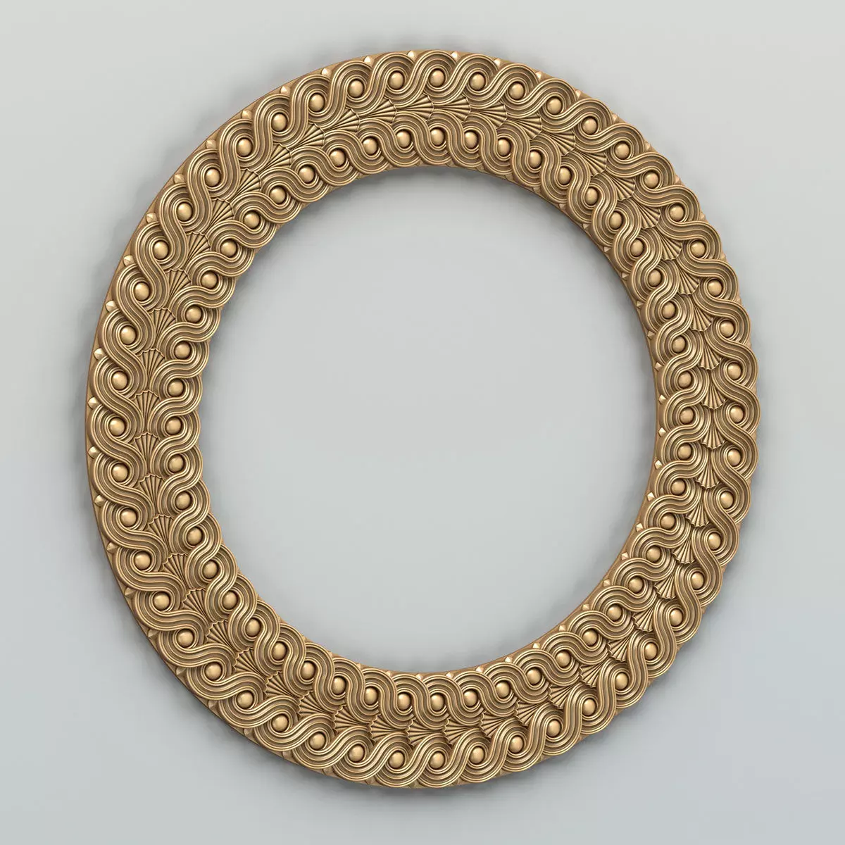 Round rosette 050 3D model_0