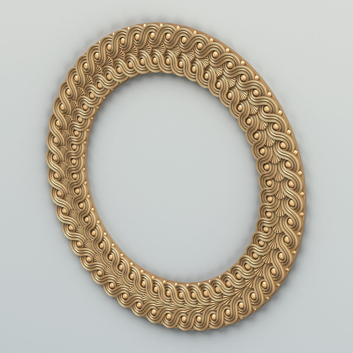 Round rosette 050 3D model_2