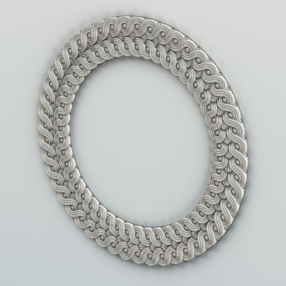 Round rosette 050 3D model_6