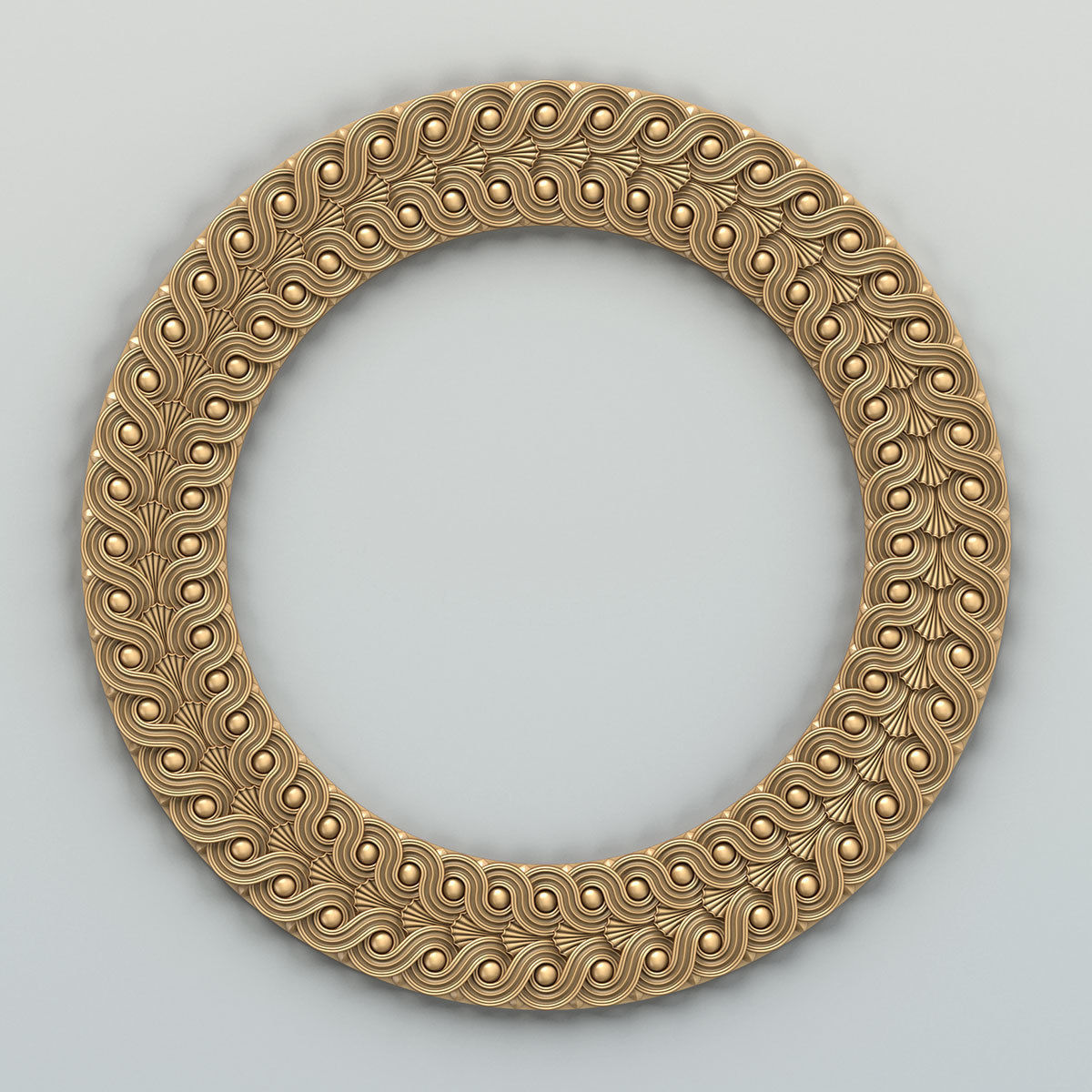 Round rosette 050 3D model_1