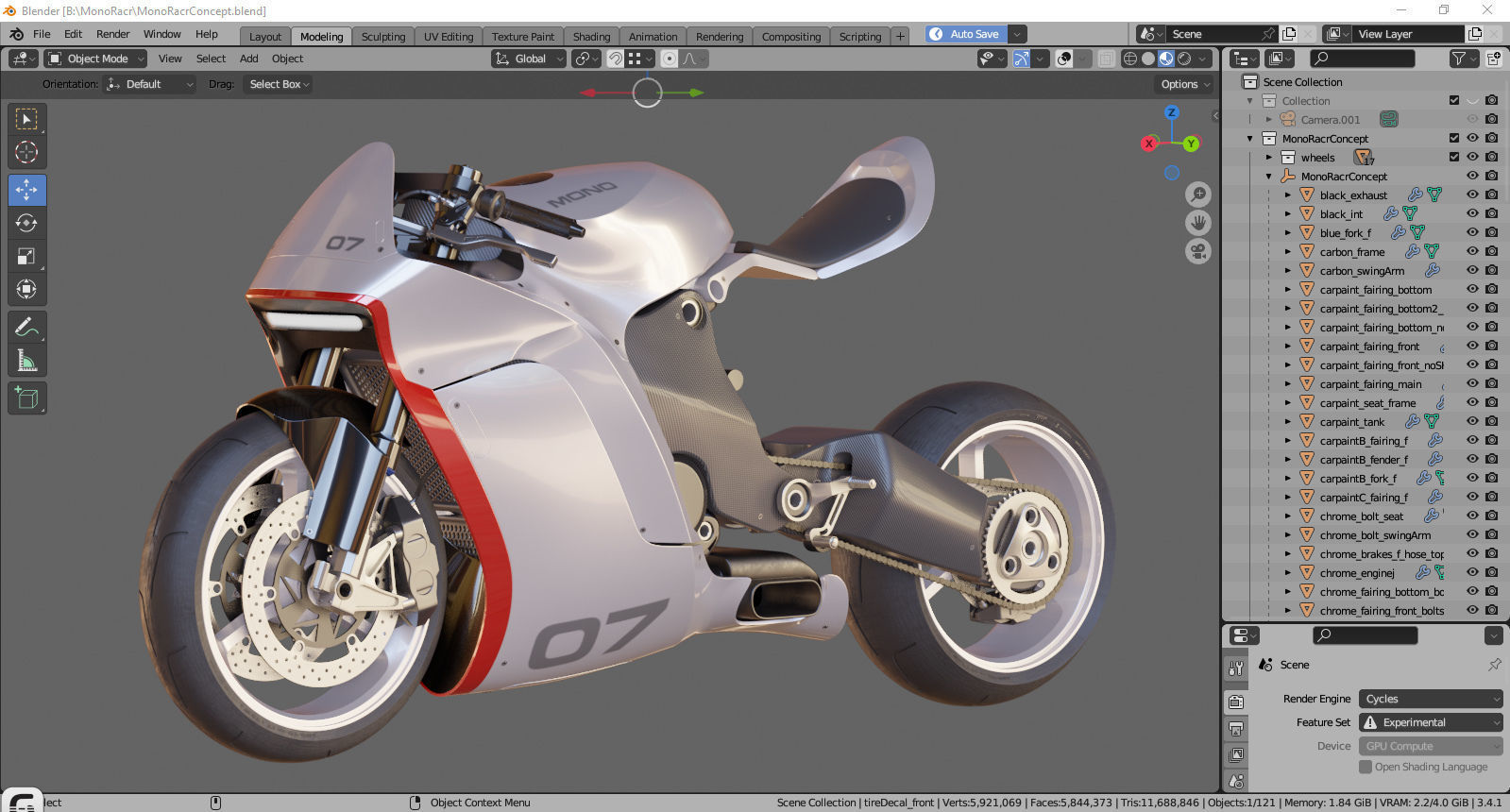 Concept Motorcycle Mono Racr 3D model_35
