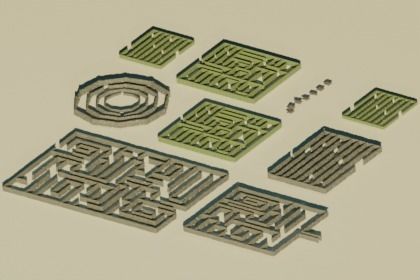 Low Poly Mazes Low-poly 3D model_2