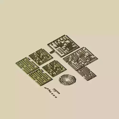 Low Poly Mazes Low-poly 3D model