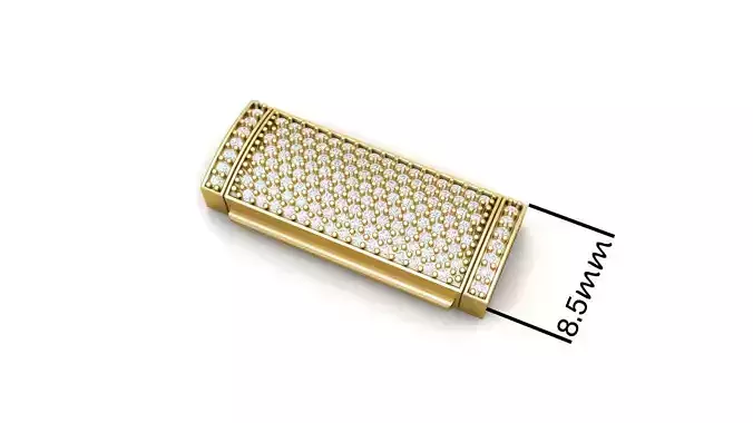 8 and half mm Diamond Lock Box 3D print model