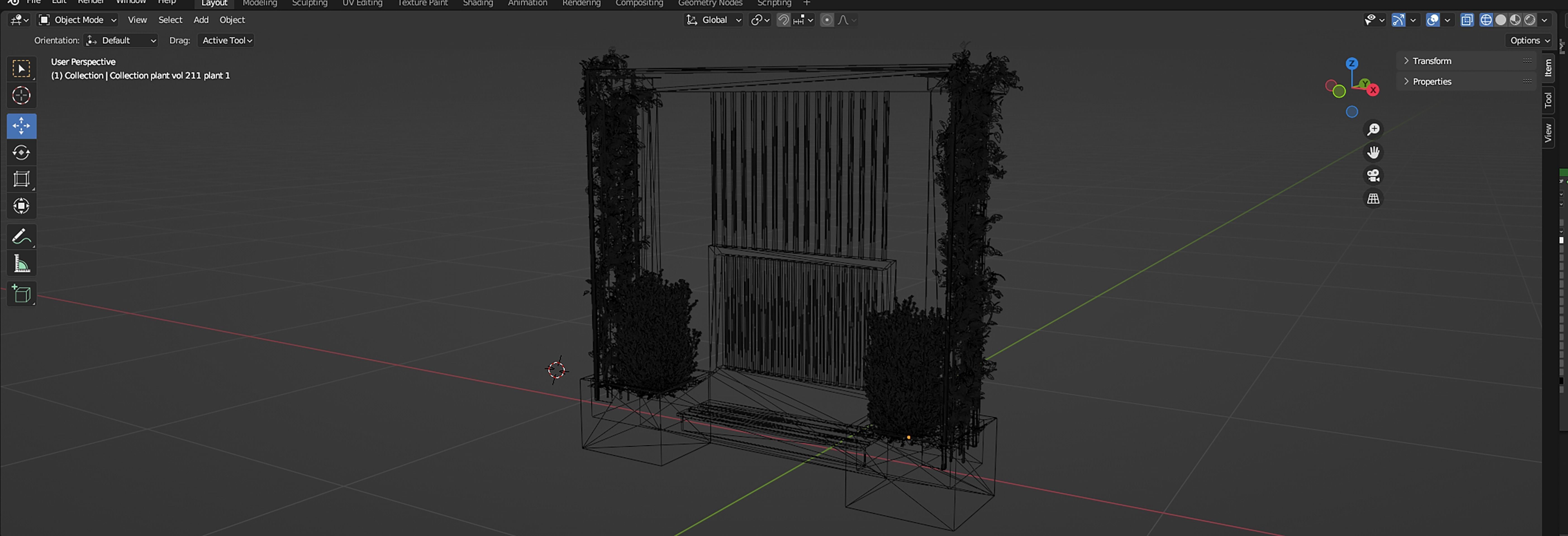 Collection plant vol 211 - blender model  3D model_7