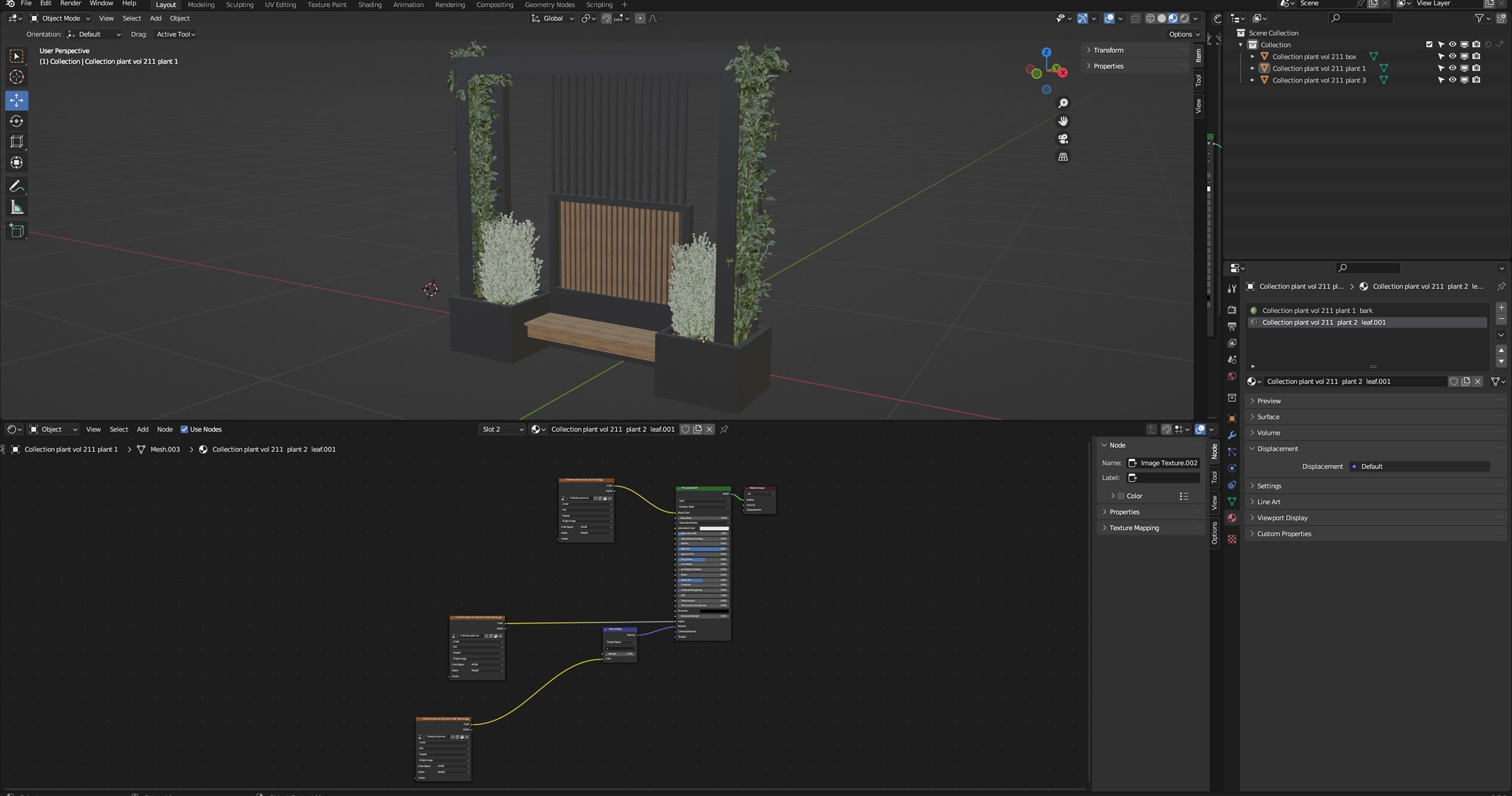 Collection plant vol 211 - blender model  3D model_6