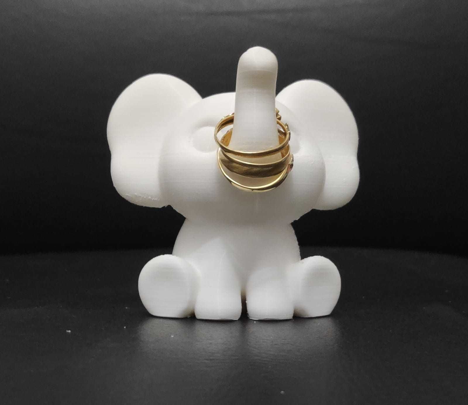 Elephant Ring Holder 3D print model_16