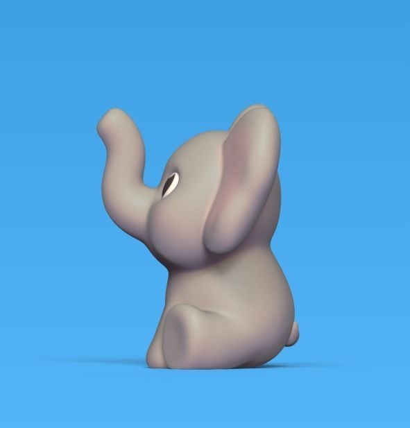 Elephant Ring Holder 3D print model_3