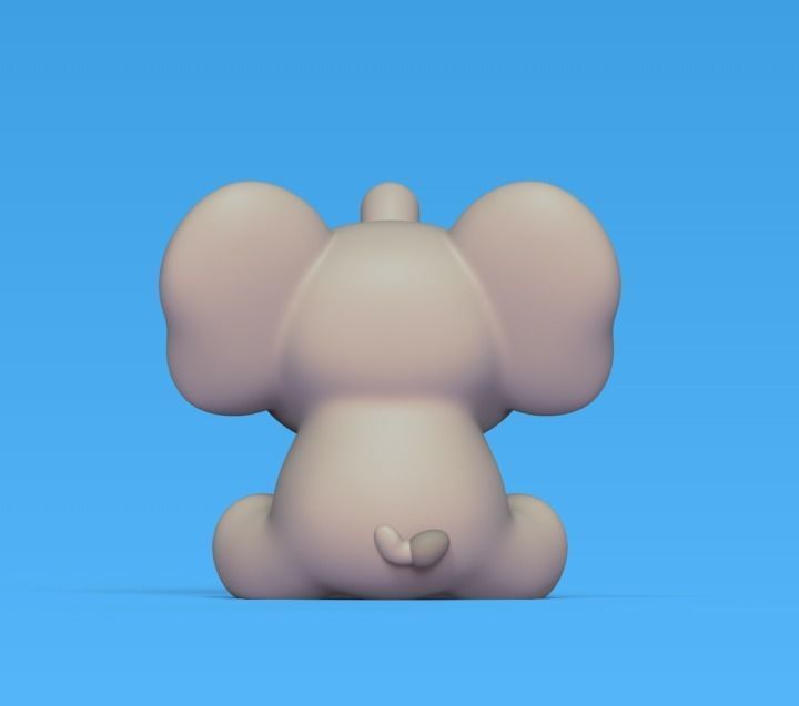 Elephant Ring Holder 3D print model_4