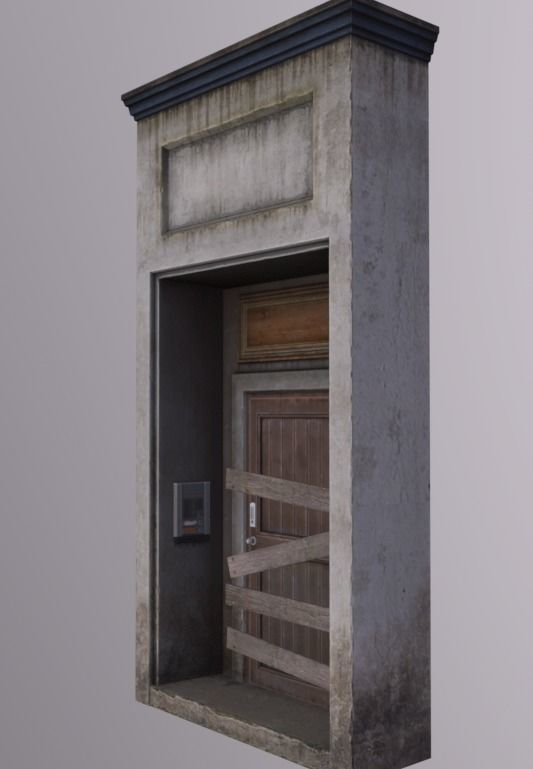 Shopfront Brooklyn Double Alcove Low-poly 3D model_2