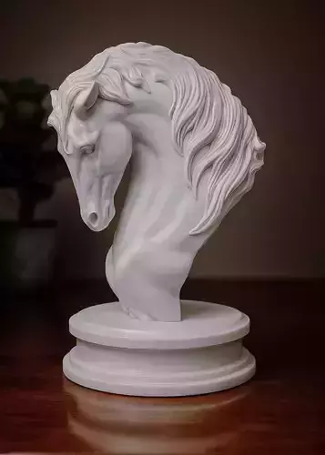 HORSE -3D Printable -THE SYMBOL OF COURAGE AND FREEDOM 3D print model