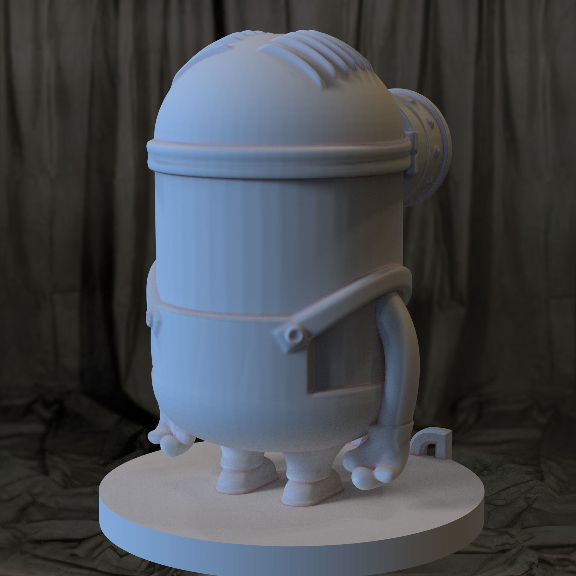 3D Printable Minion DAVE 3D print model_3