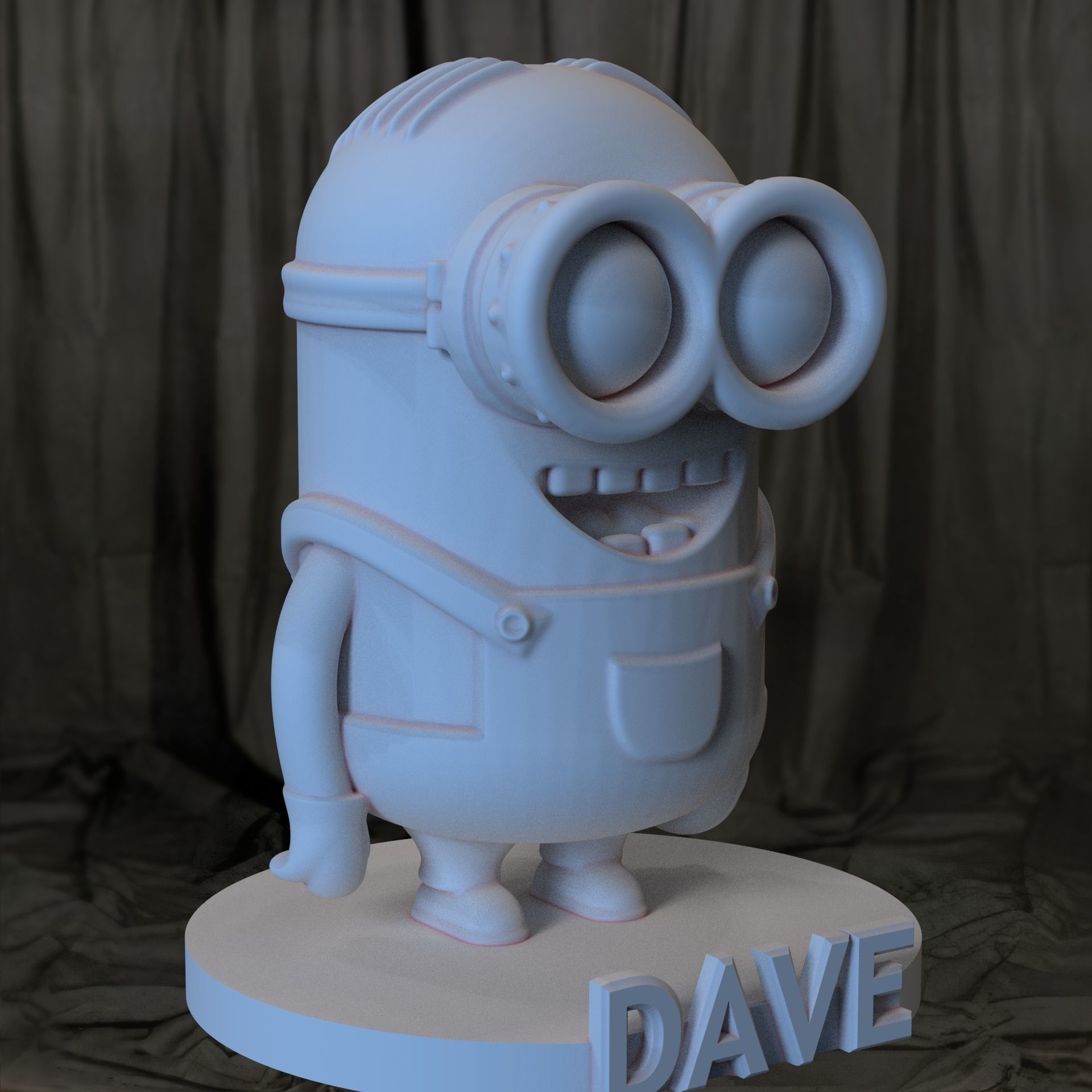3D Printable Minion DAVE 3D print model_1