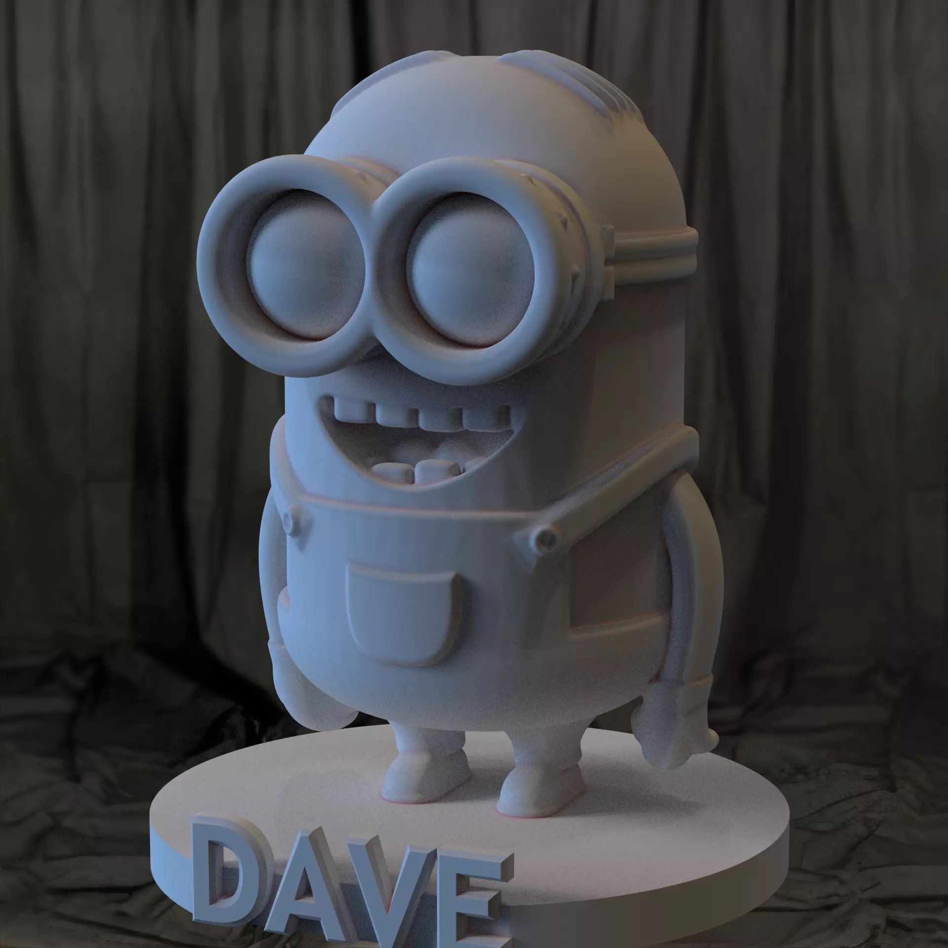 3D Printable Minion DAVE 3D print model_0