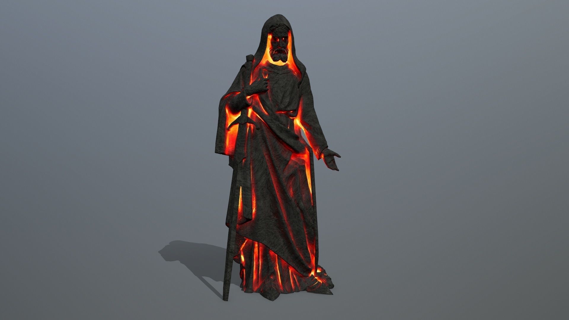 statue    Low-poly 3D model_2