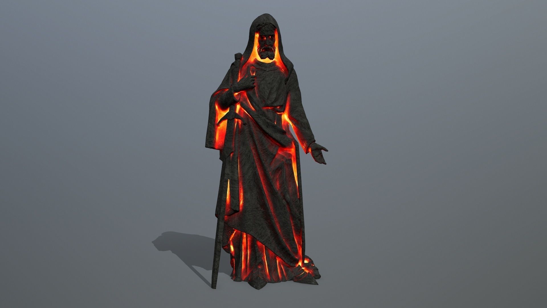 statue    Low-poly 3D model_8