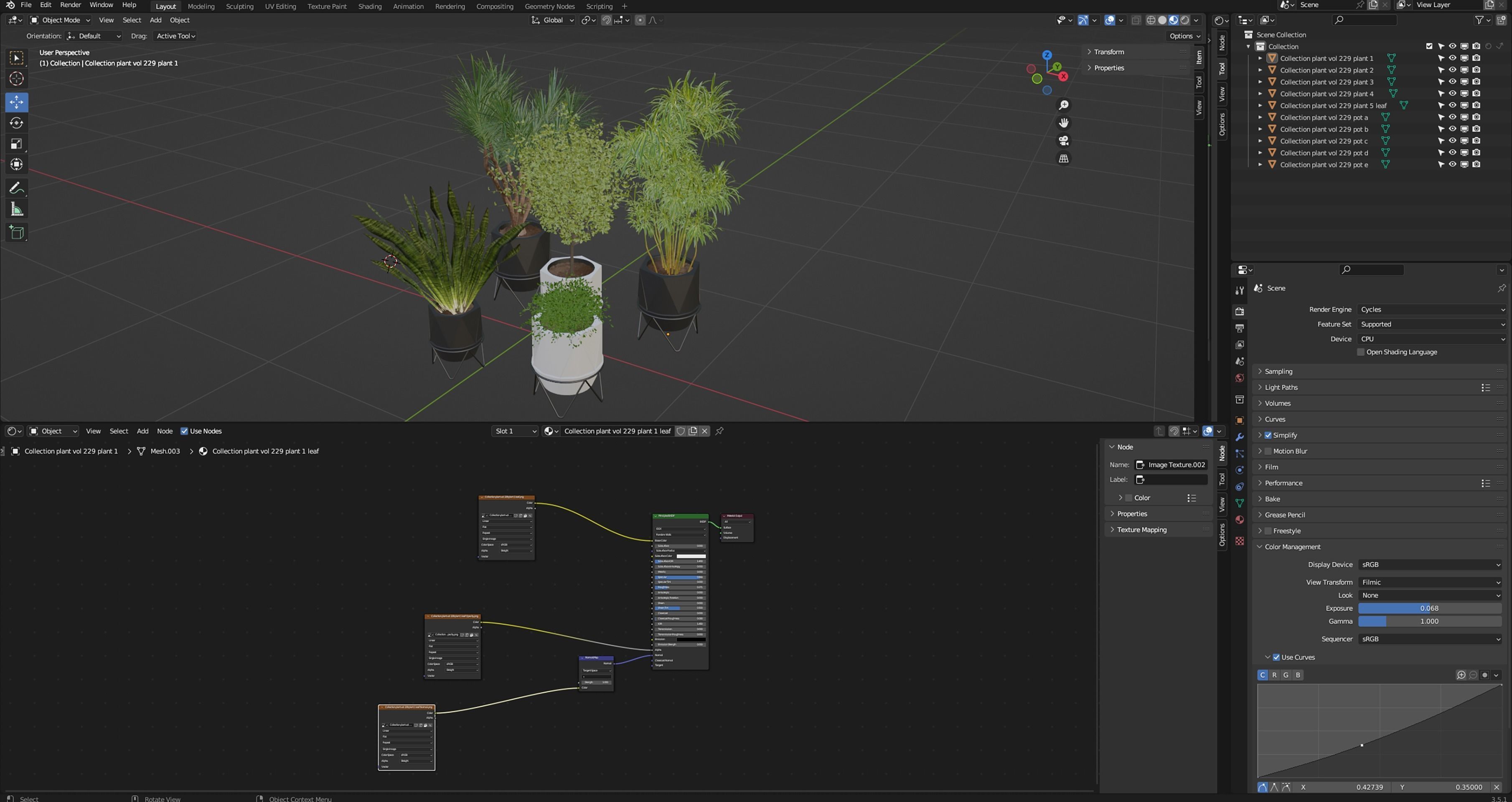 Collection plant vol 229 - blender model  3D model_6