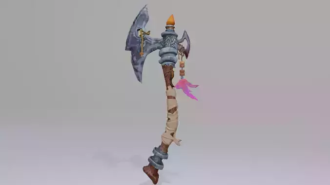 Un Axe medium poly model to a game or
