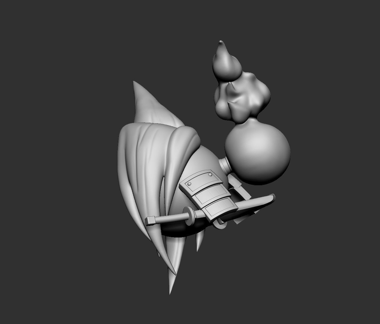 AMIDAMARU SOUL - Shaman King FanArt 3D print model_5