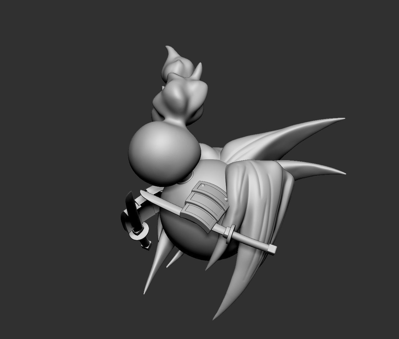 AMIDAMARU SOUL - Shaman King FanArt 3D print model_7