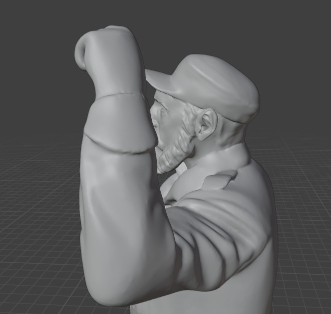 Fidel Castro 3D print model_21