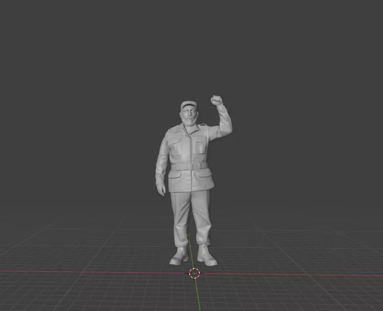 Fidel Castro 3D print model_0