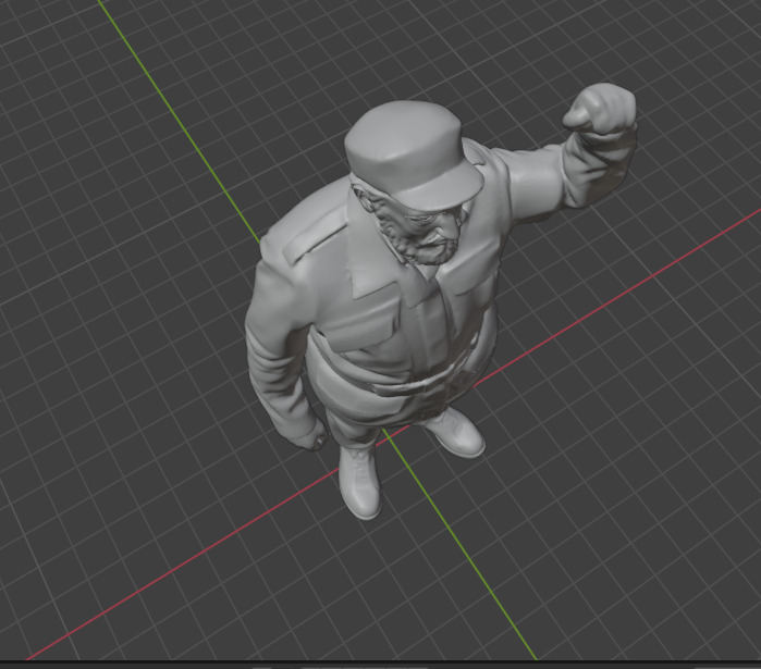Fidel Castro 3D print model_6