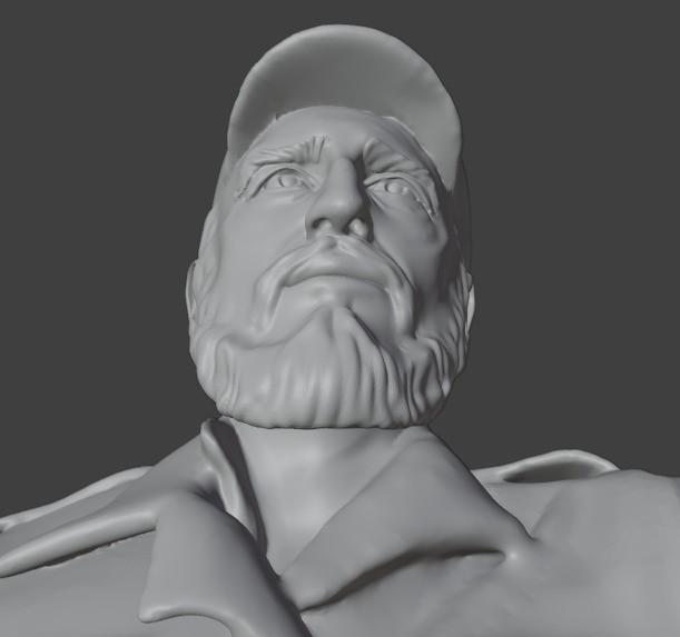 Fidel Castro 3D print model_19
