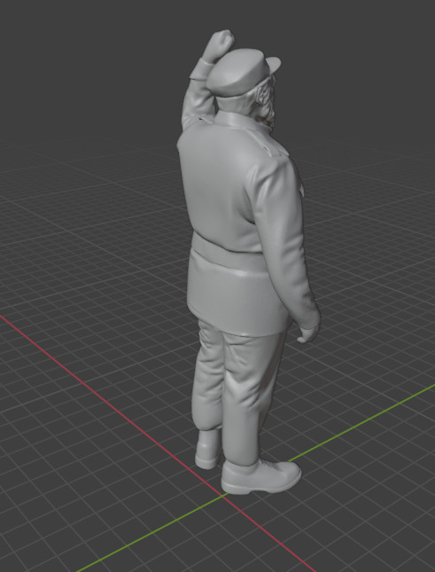Fidel Castro 3D print model_8