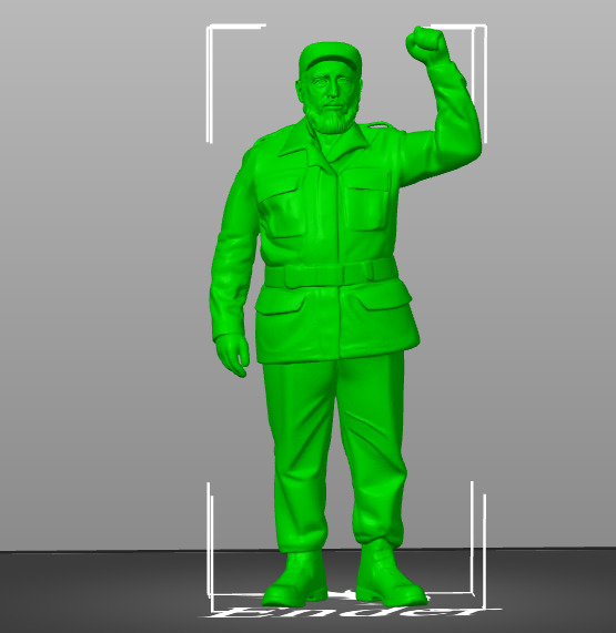 Fidel Castro 3D print model_25