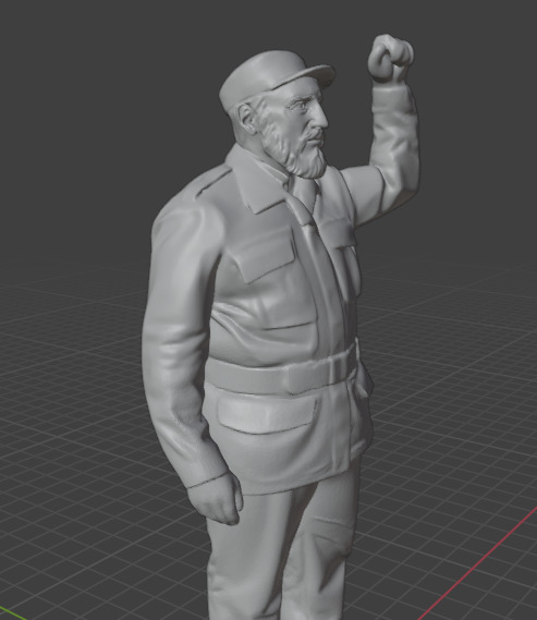 Fidel Castro 3D print model_24