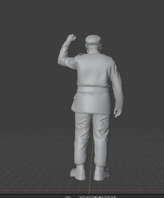 Fidel Castro 3D print model_9