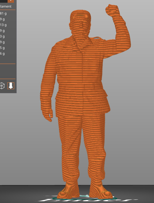 Fidel Castro 3D print model_26