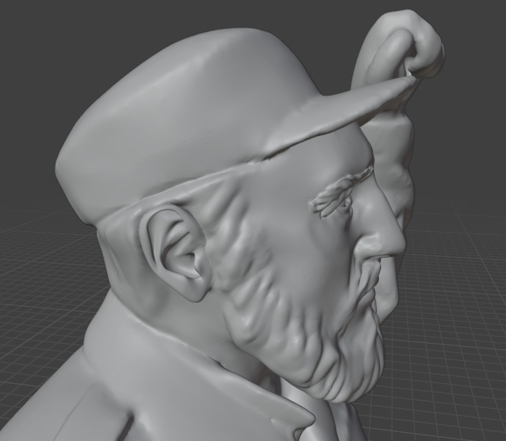 Fidel Castro 3D print model_16