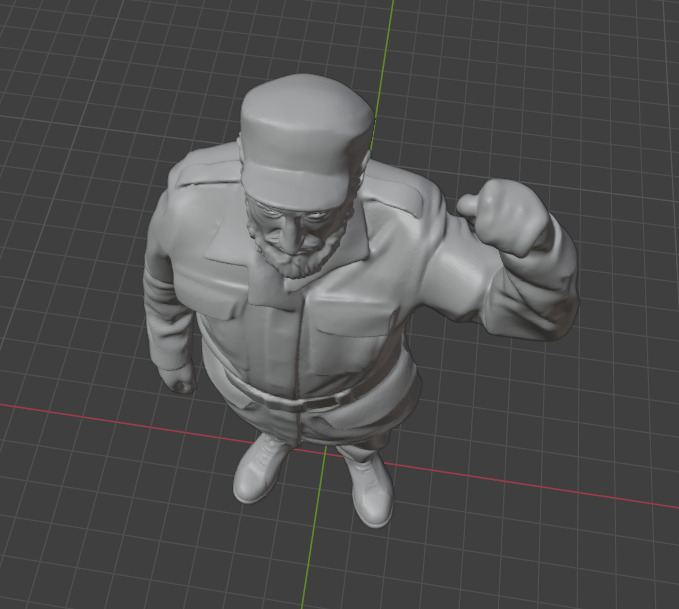 Fidel Castro 3D print model_15