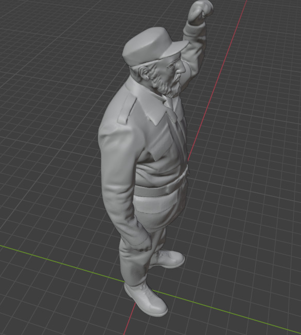 Fidel Castro 3D print model_7