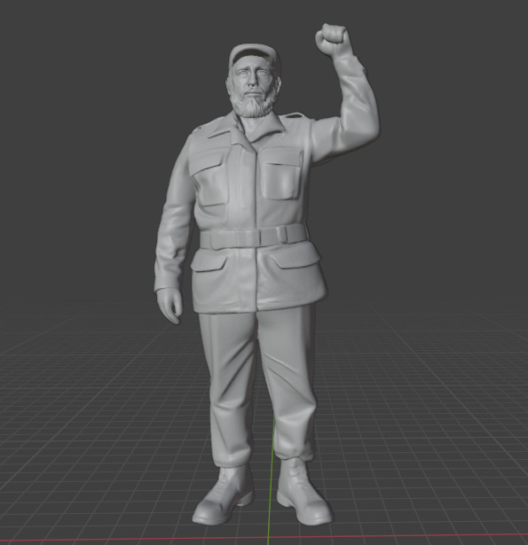 Fidel Castro 3D print model_17
