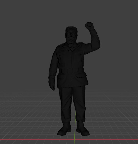 Fidel Castro 3D print model_20