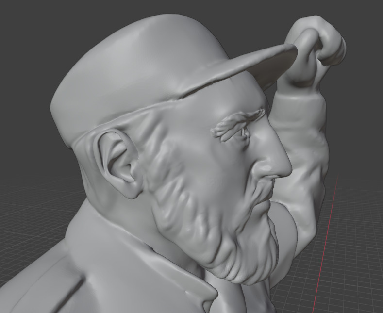 Fidel Castro 3D print model_27