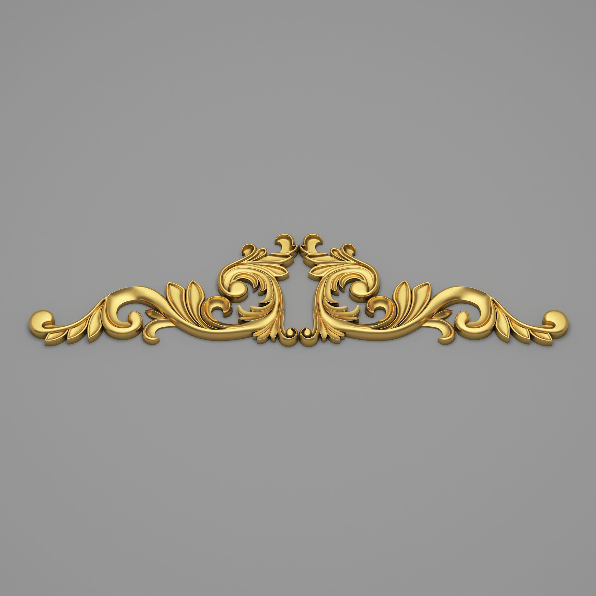 Classic Carved 015 3D model_2