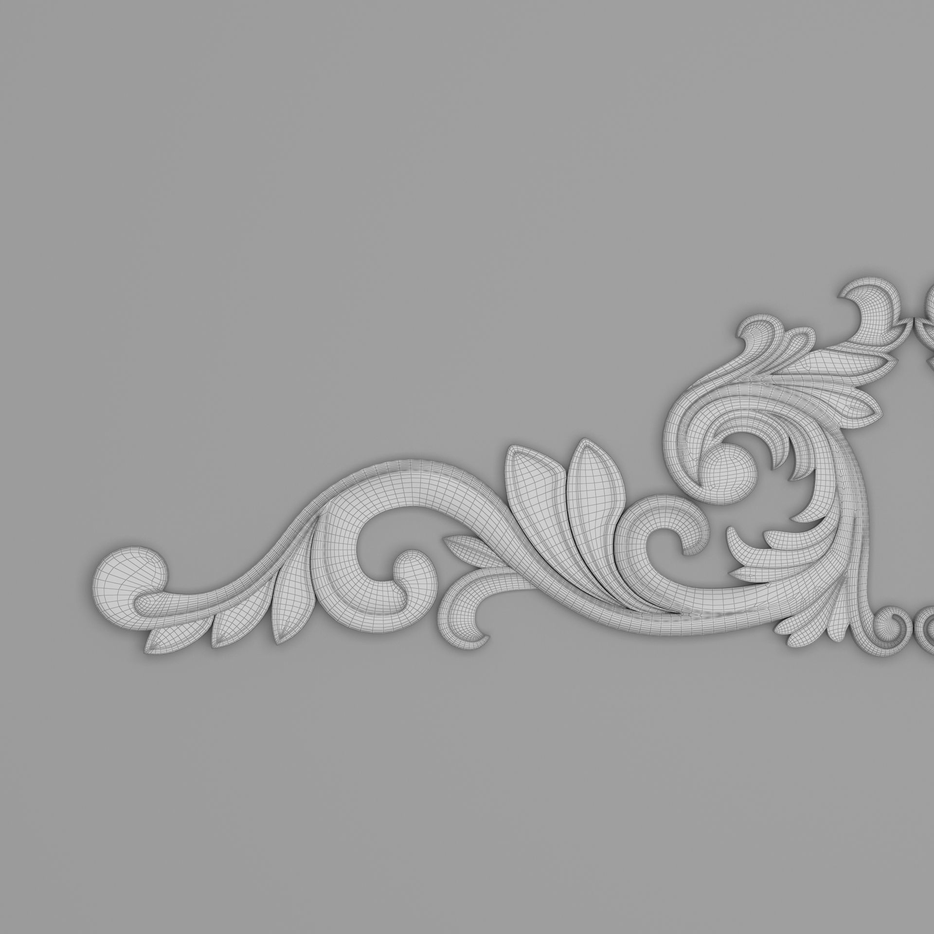 Classic Carved 015 3D model_8