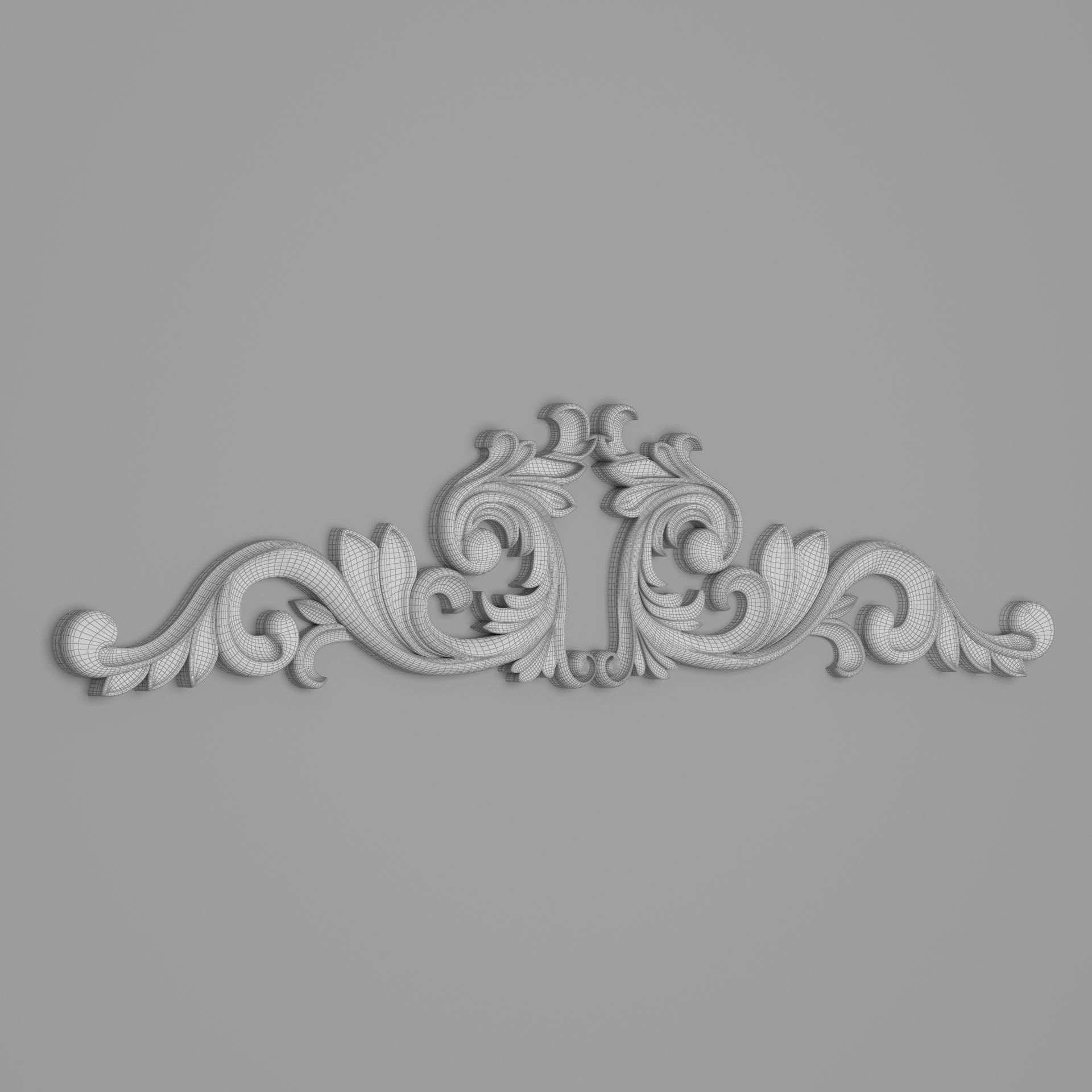 Classic Carved 015 3D model_5