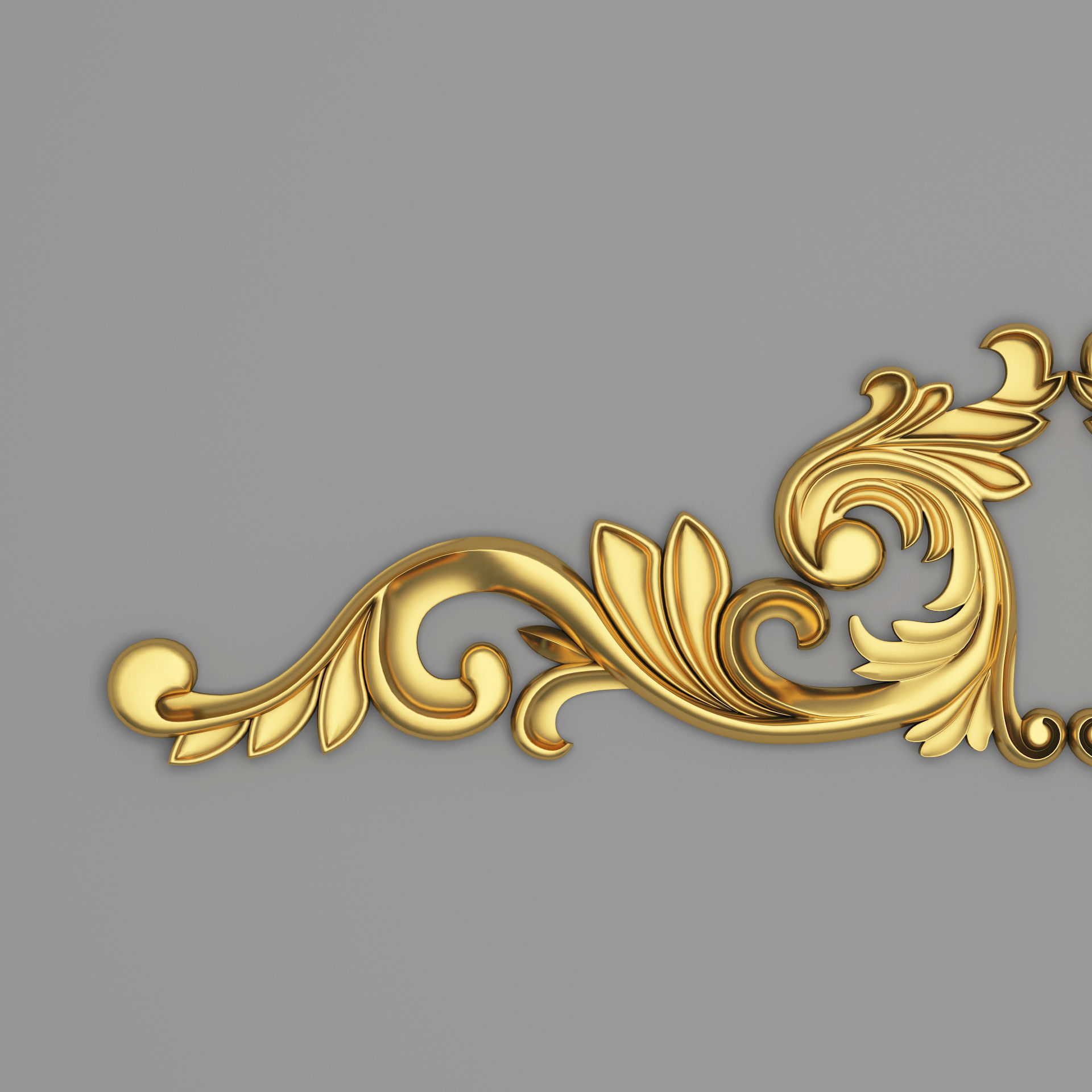 Classic Carved 015 3D model_3
