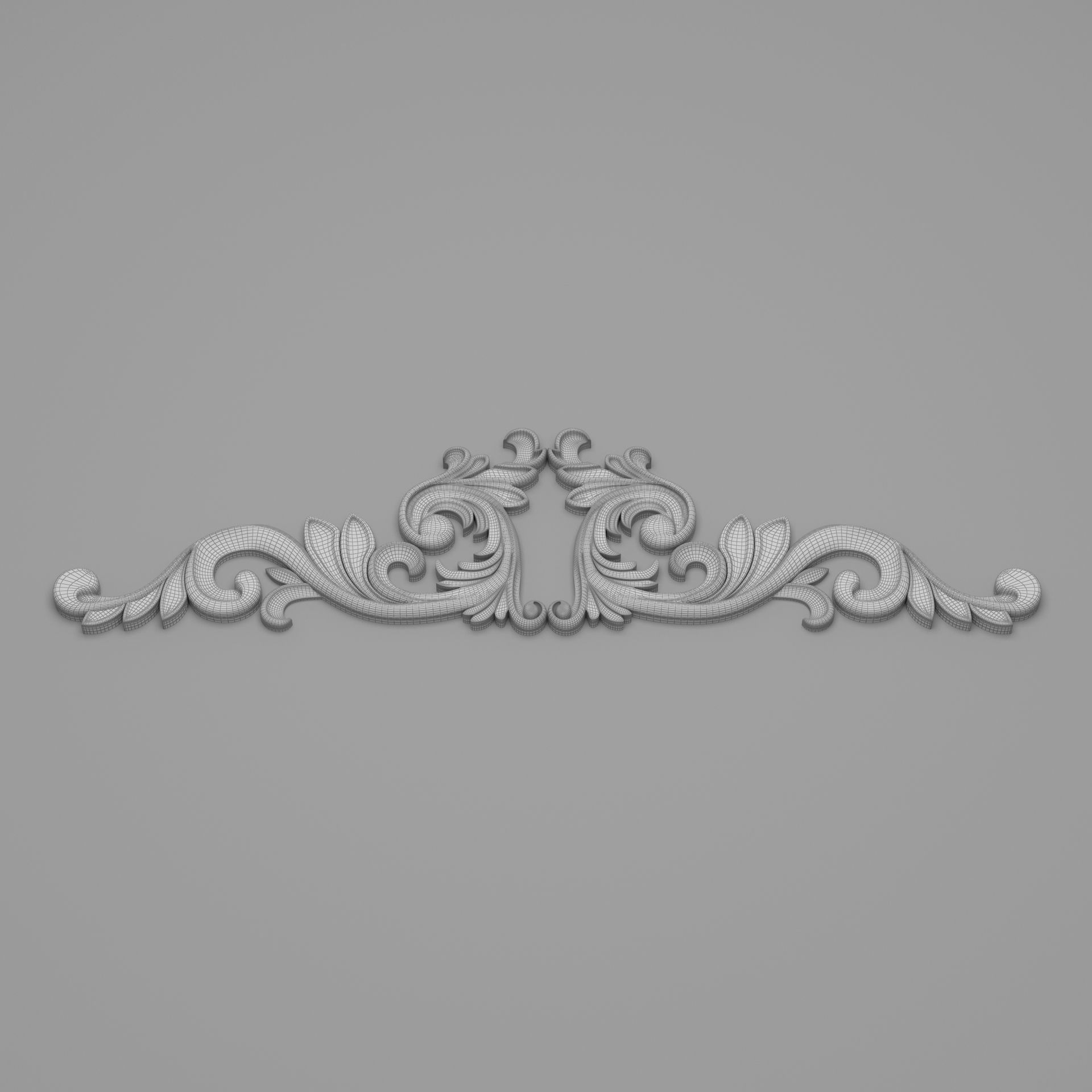 Classic Carved 015 3D model_7