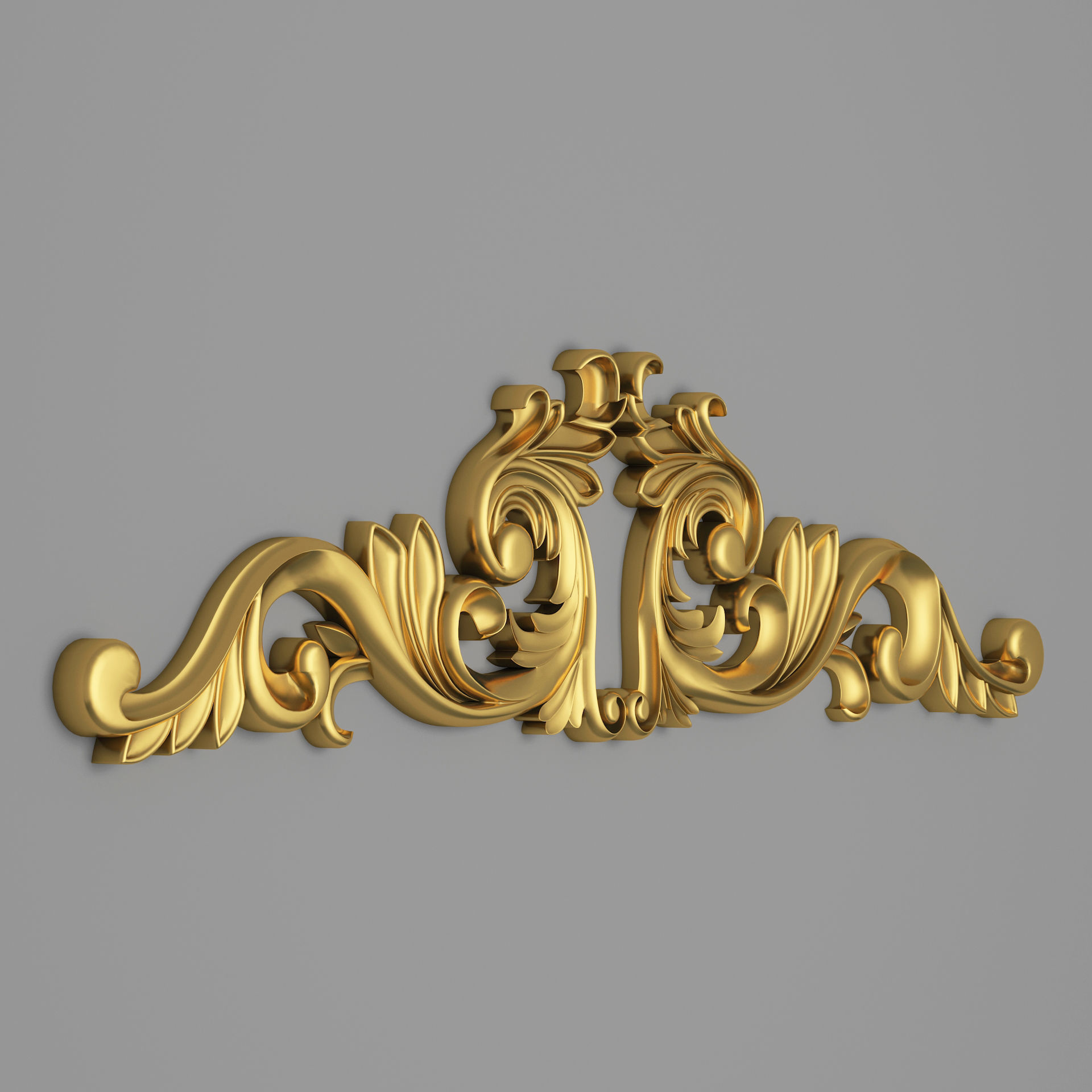 Classic Carved 015 3D model_4